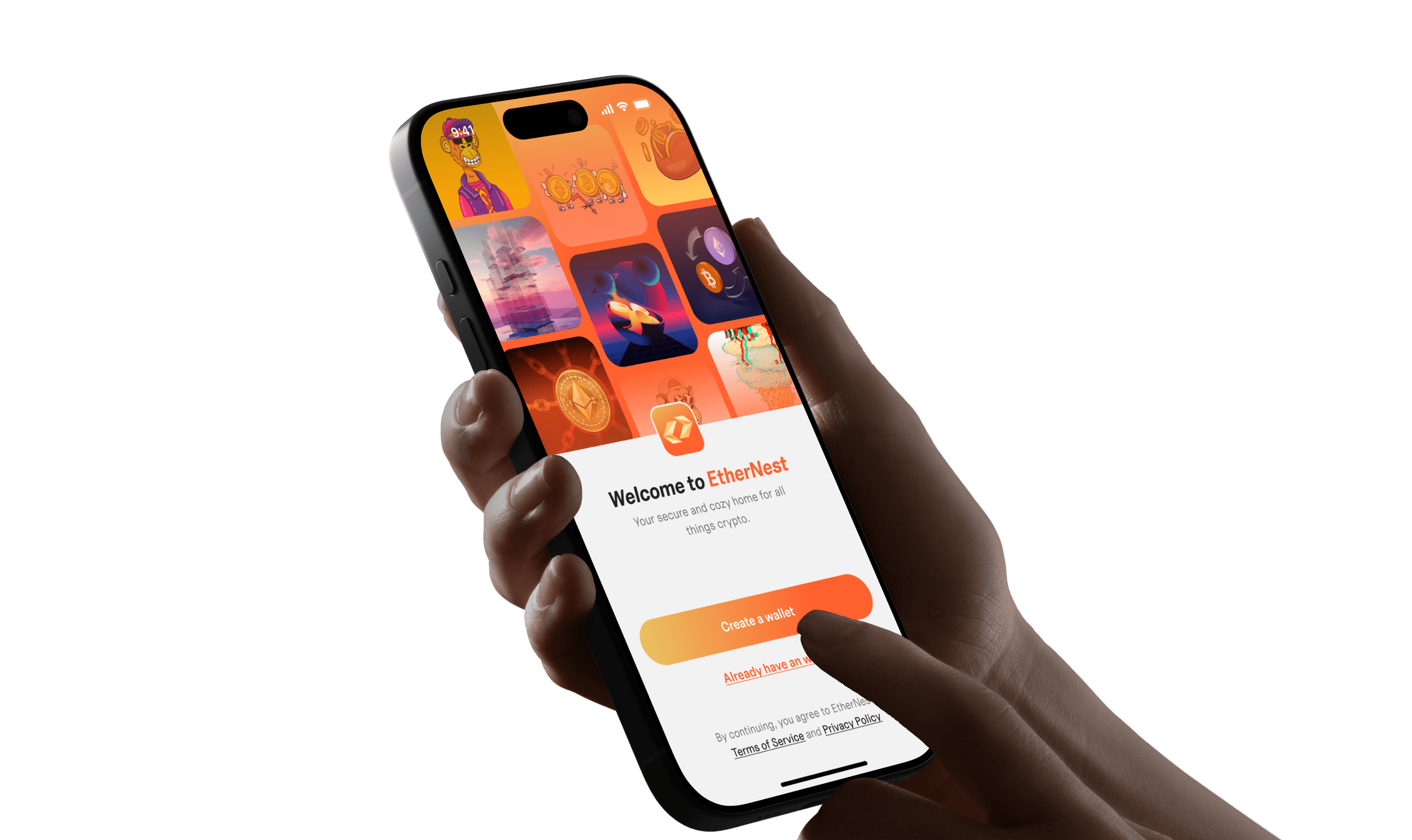 Ethernest App case study preview
